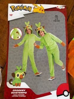 Kids large Pokémon Grookey Ouistempo 10-12 years