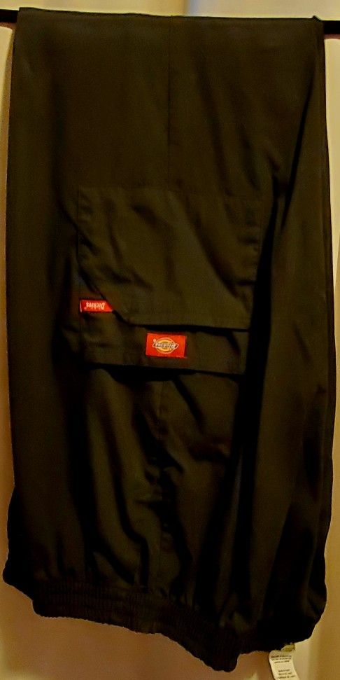 Dickies Scrubs Unisex Pants-Black