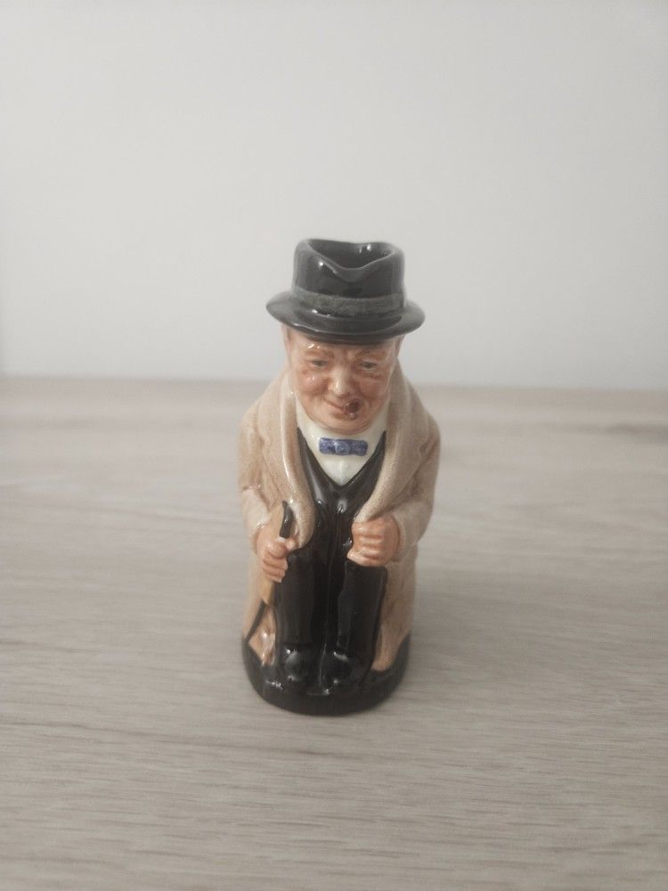 Royal Doulton Winston Churchill 5½" Porcelain Toby Jug Mug England