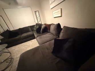 Large Gray Sectional Sofa