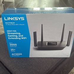 Linksys Max Stream Tri Band Mesh WiFi 5 Router