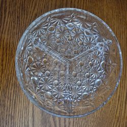 Relish dish daisy and button pattern