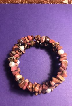 Rhodochrosite bracelet