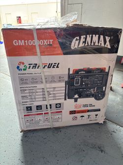 Genmax 10,000w Tri Fuel Inverter Generator, Model # GM10000xit