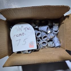 3/4 inch Thin Wall EMT Compression Couplings.  75 count