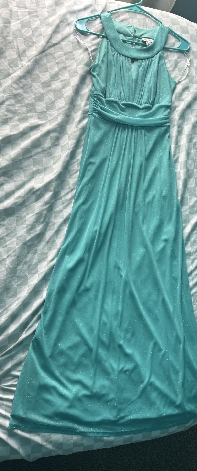 Aqua Blue Sparkly Dress