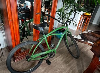 Army Green Beach Cruiser Excellent Condition