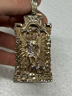 10K Yellow Gold St. Lazarus Pendant Charm