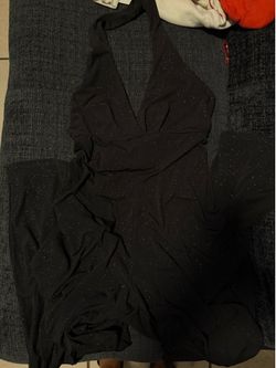 Neck glitter jumpsuit (M-L)