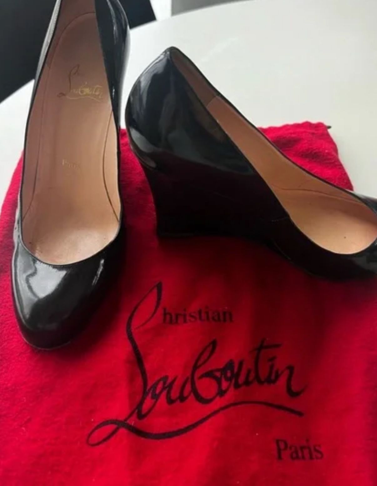 Christian Louboutin Ron Ron Wedge Heels
