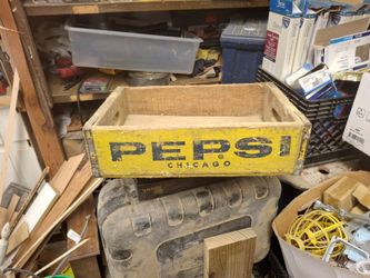Antique wood Pepsi crate