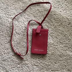 Marc Jacobs Cherry Red Leather Crossbody Bag