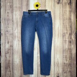Michael Kors Womens Jeans Size 10 Boyfriend Skinny Ankle Blue Denim Pants Logo  