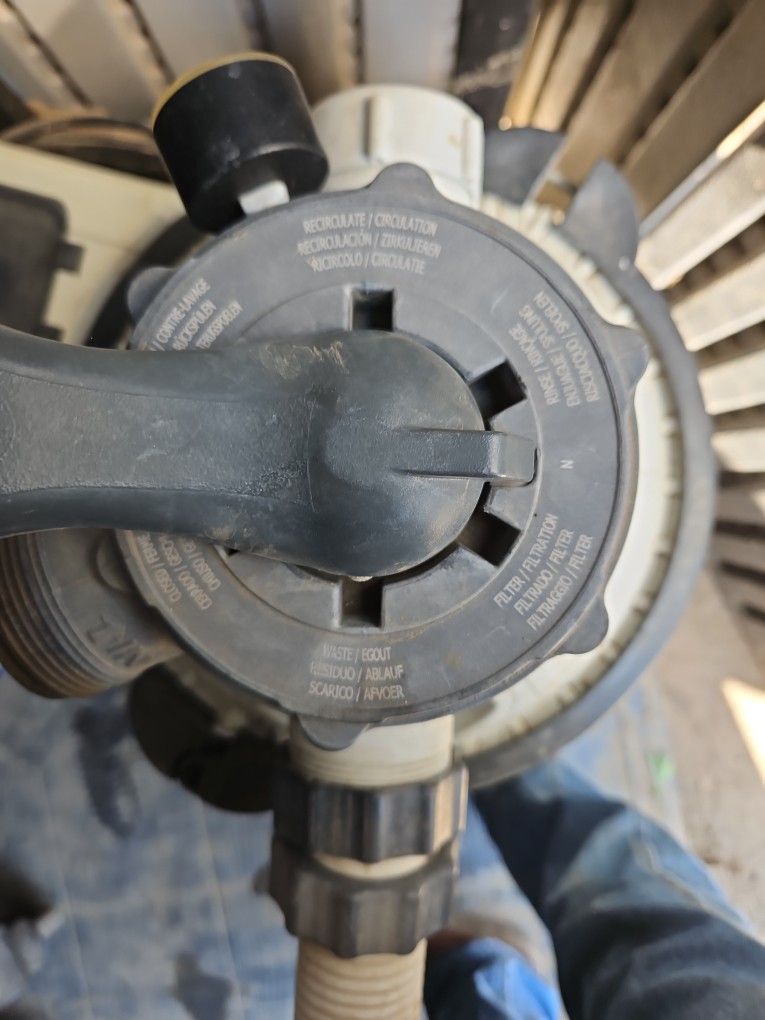 P pump for a pool.Uses send not filters