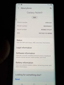 Samsung galaxy note 9 usado