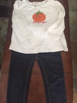 Girls pumpkin outfit