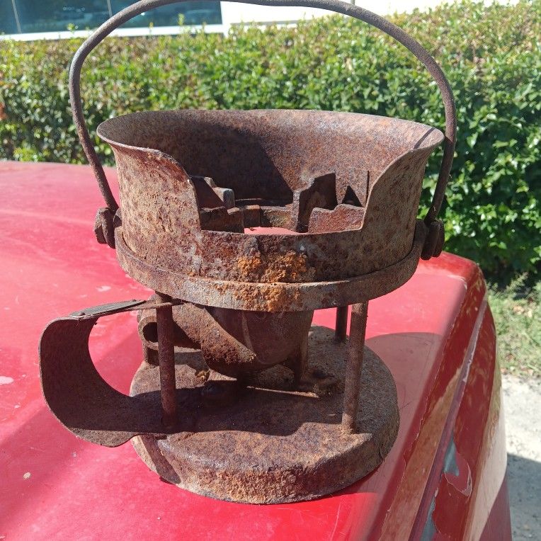 VINTAGE RANSOME TORCH & BURNER PROPANE LEAD MELTING POT