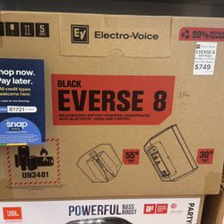 EV EVERSE8 -400W Portable Bluetooth Speaker - Mixer - Karaoke - Battery - Take Home $0 Down