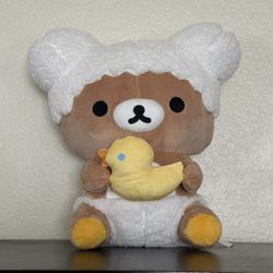 Rilakkuma bathtime duck plushie 14in