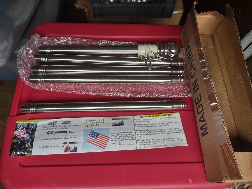 Flag Pole 6' Stainless Steel