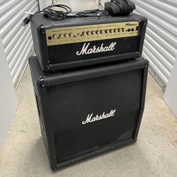 Marshall half stack amplifier