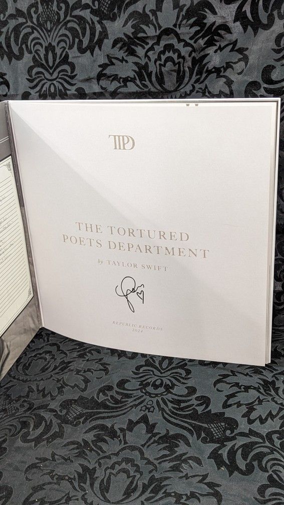 Taylor Swift The Tortured Poets Department "The Manuscript" Target Exclusive Vinyl With Faux Signature 