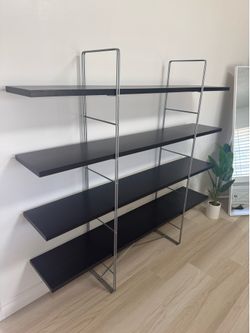 Vintage IKEA ENETRI Shelving Unit - Niels Gammelgaard - Black/Silver