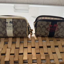 Coach Make Up Bags, 2 Small Bags 