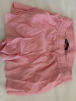 Zara pink linen shorts (S)