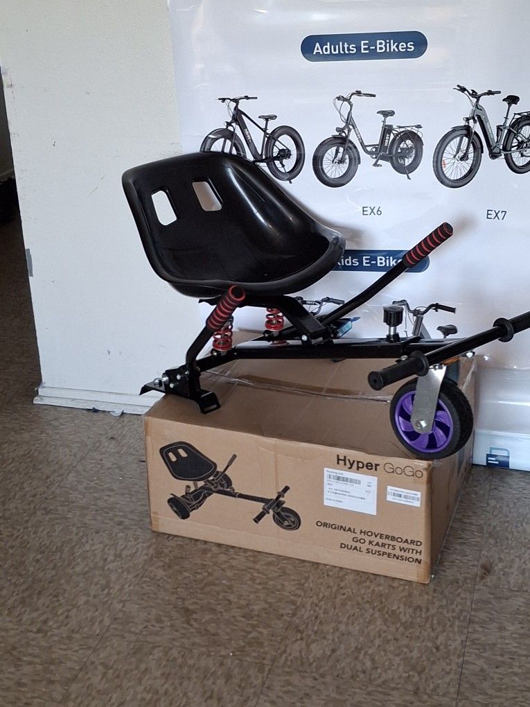 HOVERBOARD KART ATTACHMENT WITH REAR SHOCKS SUSPENSION