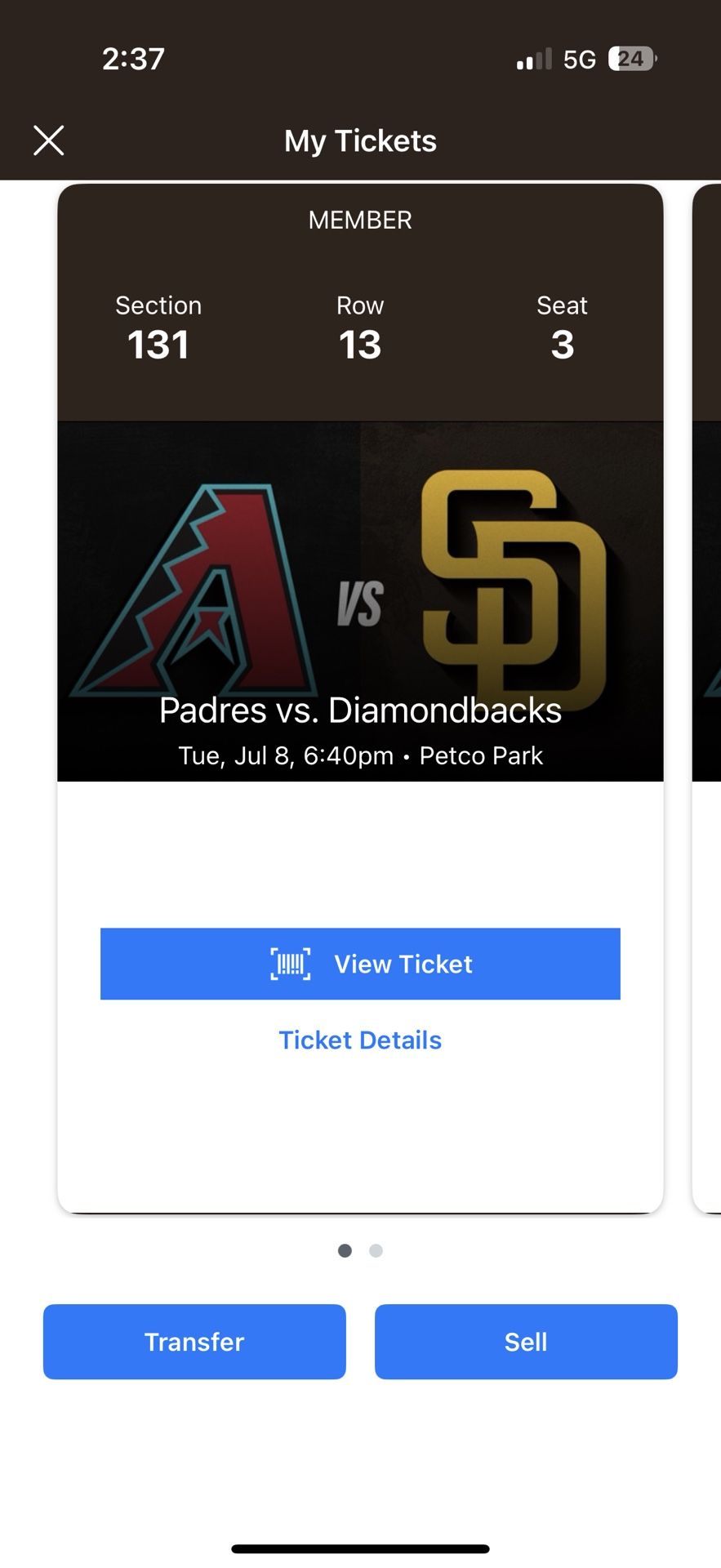 Padres Vs Diamondbacks 7/8/25