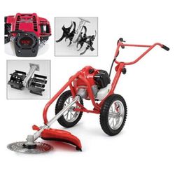 Hand Push Lawn Mower Tractor Brush Cutter 4 Stroke Weed Eater Edger Trimmer Cultivator Tiller Combo