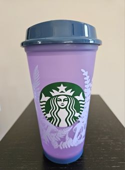 Starbucks Color Changing Blue Purple Reusable Hot Cup NEW $8