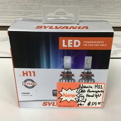 Sylvania H11 LED Powersports Fog Headlight Brand New   