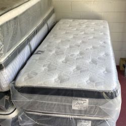 Twin Size Mattress 14” Inches Thick Pillow Top. Quality and Comfort,  Available All Sizes. New From Factory. Same Day Delivery