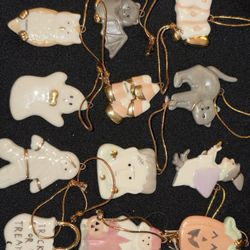 LENNOX Halloween Ornaments- set of 12 - Used- LOTL