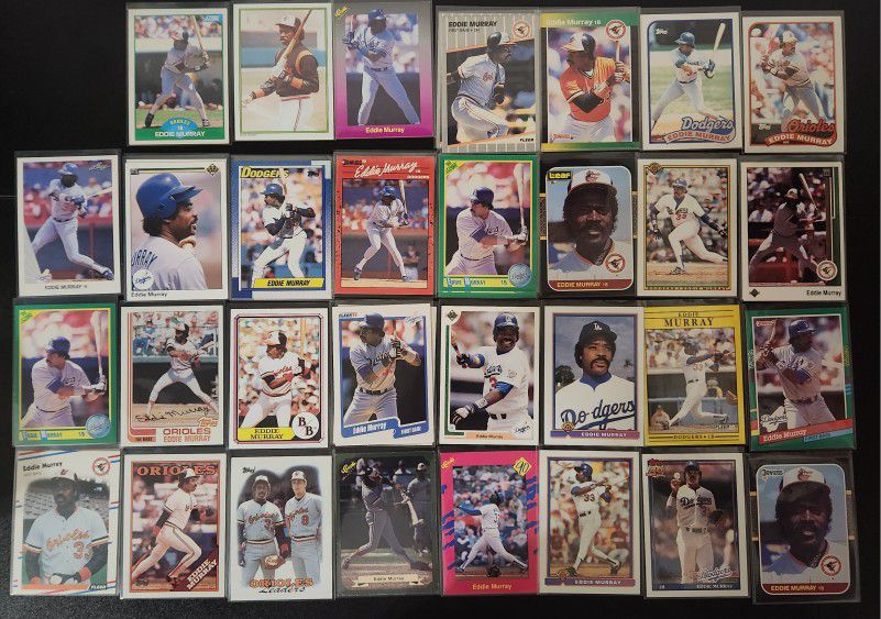 Eddie Murray 31+ Baseball Card Lot 