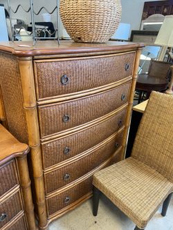 Ratten 5 draw Chest and 3 draw night stand