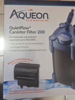 Aqueon Quiet flow canister filter 200 gph brand new