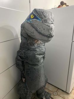 Inflatable costume jurassic dino