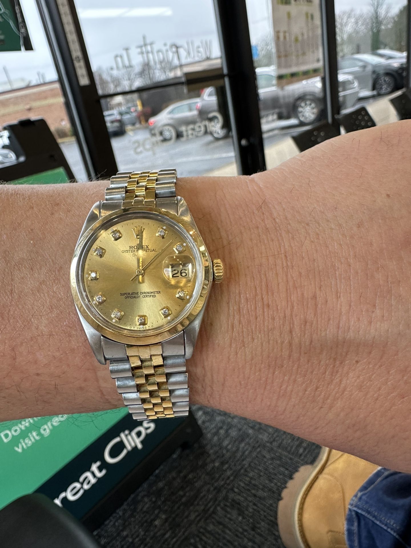 36mm Two Tone Date Just Rolex