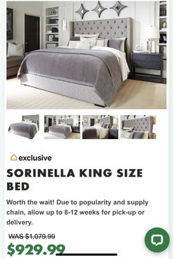 Beautiful King Tufted Bed