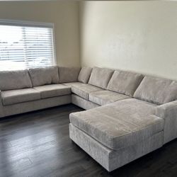 Large Sectional Sofa & Dining Table