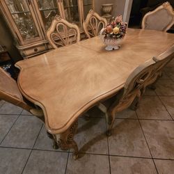 Dinning Table And China Cabinet 