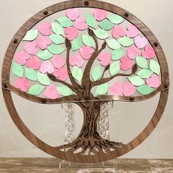 Tree Of Life Wedding Guest Book With Easel And Tree Of Life Decorative Box