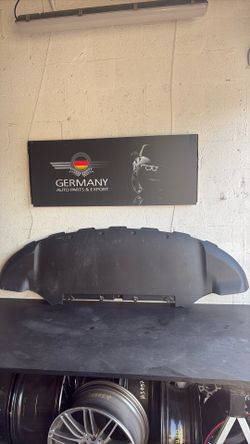 Tesla model Y front bumper under shield
