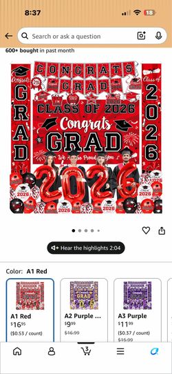Graduation decorations