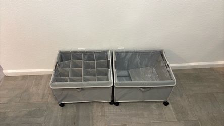 Storage bins  with Wheels – Set of 2