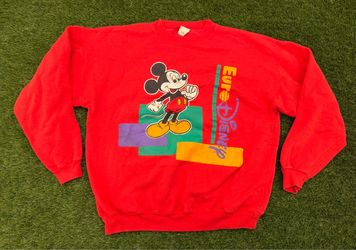 Vintage 90s Euro Disney Mickey Mouse Adult Pullover Sweatshirt