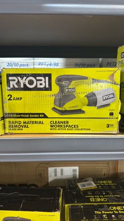 Ryobi 2 Amp 1/4 Sheet Finish Sander Kit